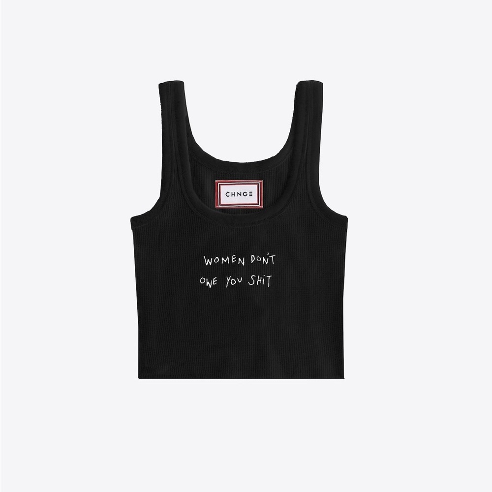 “Women Don’t Owe You Sh@t” Ribbed Tank - Picture 9 of 10